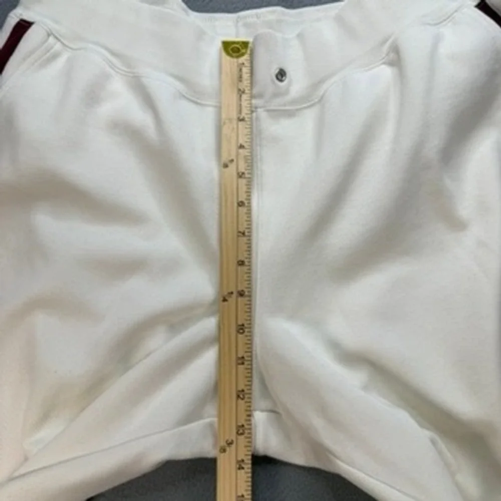 Polo Ralph Lauren Track Pants Mens Relaxed XL White Burgundy Side Stripe Joggers